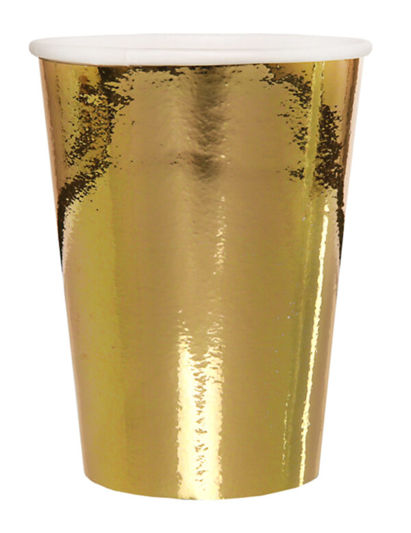 10 Trinkbecher golmetallicfarben 250 ml