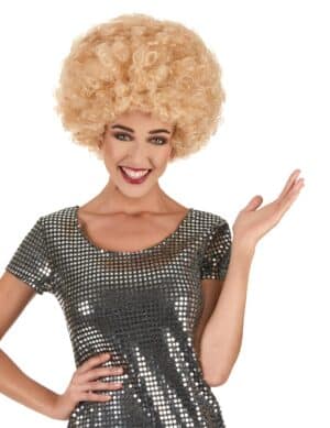 Afroperücke Clownsperücke blond