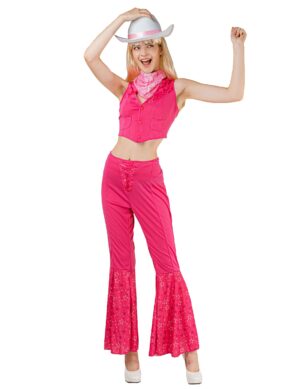 Cowgirlkostüm für Damen pink