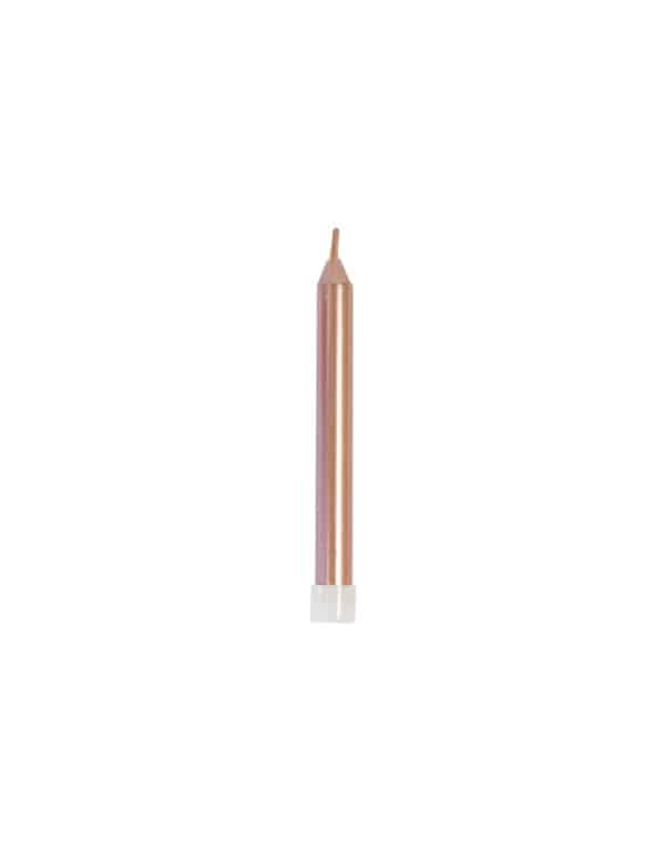 Geburtstagskerzen 10 Stück roségold 7cm