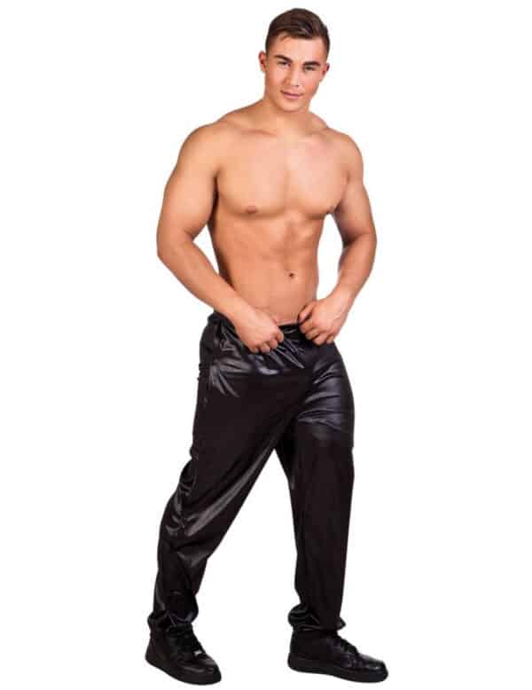 Herren Striptease-Hose in Schwarz