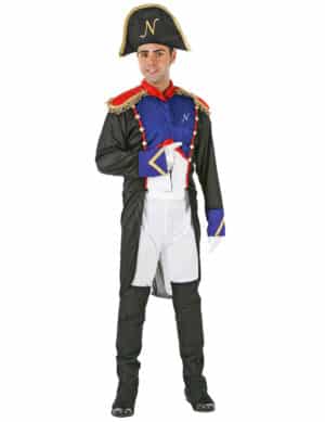 Herrenkostüm Französischer Kaiser weiß/blau/schwarz