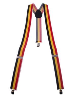 Hosenträger Belgien-Fanartikel schwarz-rot-gelb
