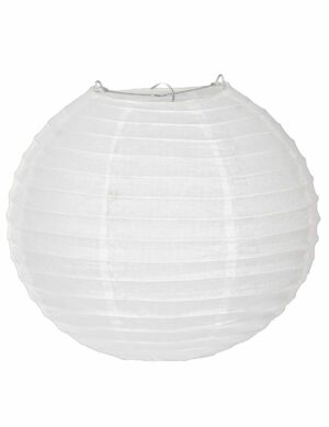Japanischer Lampion aus Seidenpapier weiß 25 cm