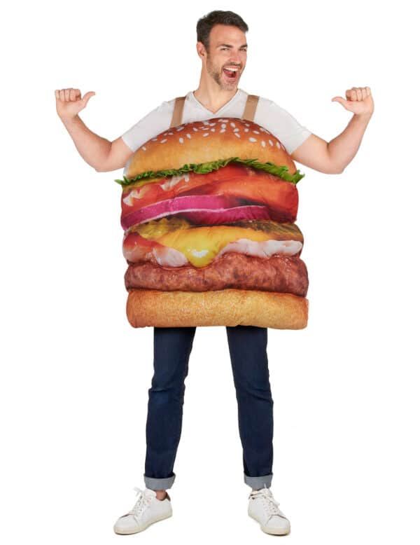 Leckeres Hamburger-Kostüm für Erwachsene bunt