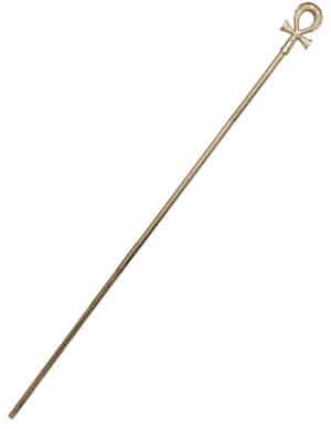 Mächtiges Pharaonen-Zepter Kostüm-Accessoire für Karneval goldfarben 168 cm