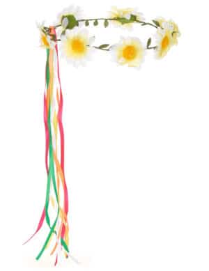 Margeriten-Blumenkranz Haarschmuck bunt