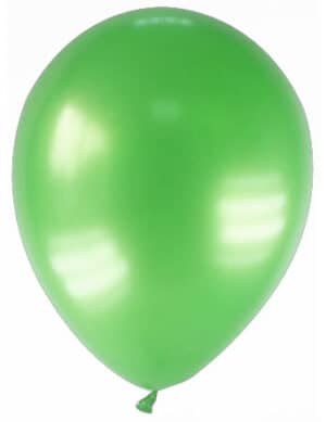 Party Zubehör Deko Luftballons 12 Stück grün 28cm