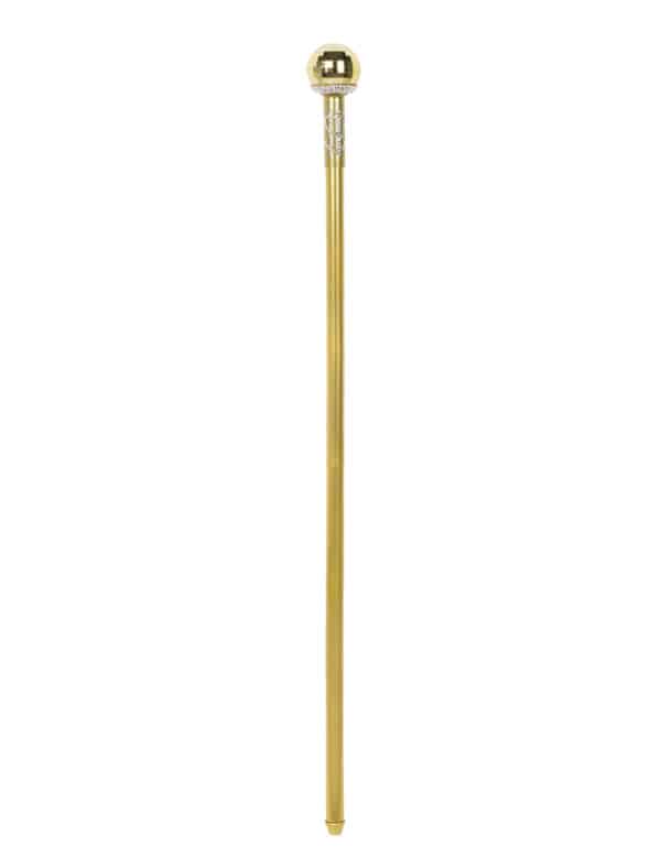Pimp-Gehstock goldfarben 92 cm