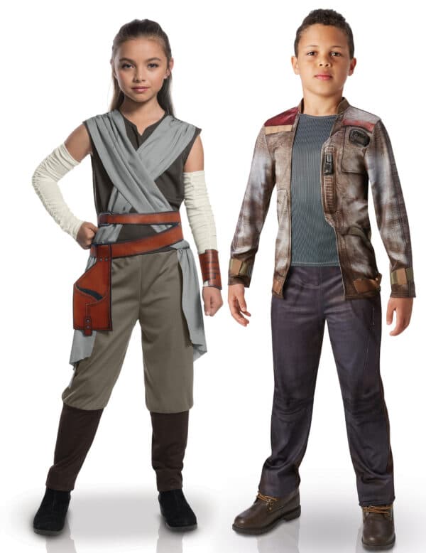 Star Wars-Kinderpaarkostüme Rey und Finn Lizenzartikel bunt