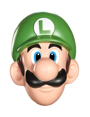 Super Mario Luigi Videospiel Maske Lizenzware grün-haut