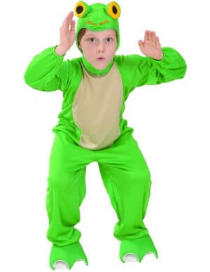 Süßes Frosch Kinder-Kostüm grün